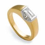 Emerald cut Diamond Horizon Ring Horizon Ring from The Brown Goldsmiths Signature Ring Collection